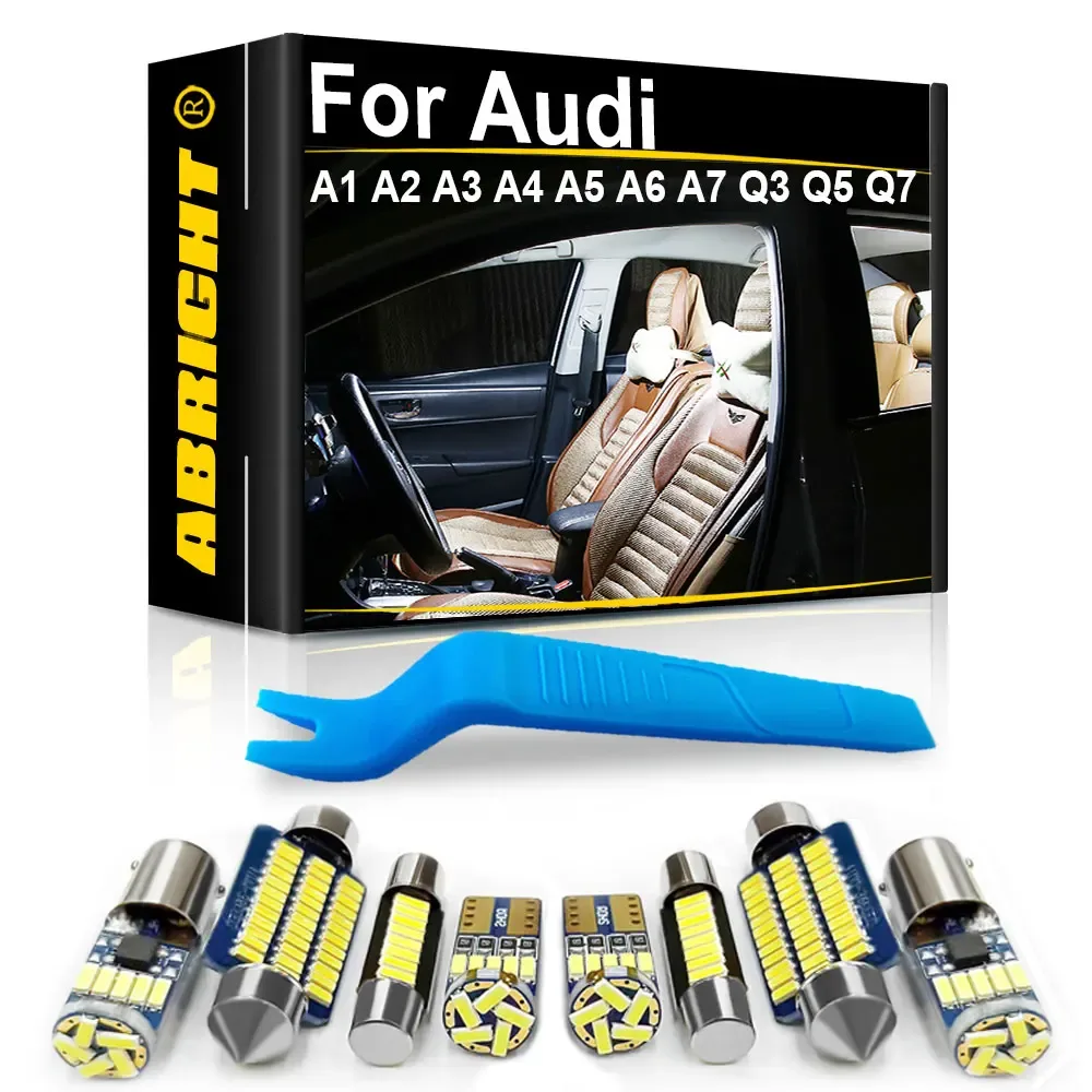 Auto LED Innen Licht Canbus Für Audi A3 8P 8V 8L A4 B5 B6 B7 B8 A5 8T A6 C5 C6 C7 A7 A8 D2 D3 A1 8X A2 Q3 Q5 Q7 Zubehör