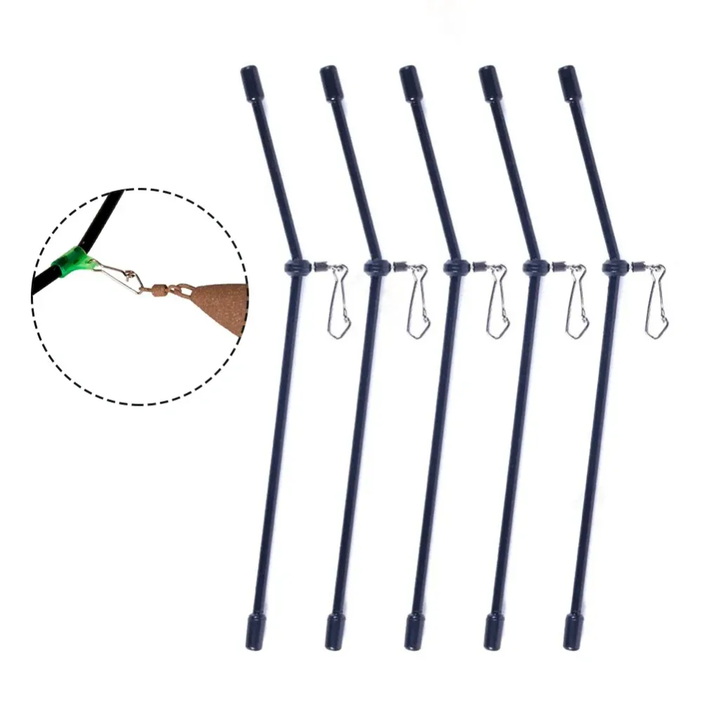 5 stücke Angeln Anti-Tangle Feeder Boom Anti Tangle Booms Mit Snaps Rohr Balance Connector Tackle Anti Tangle