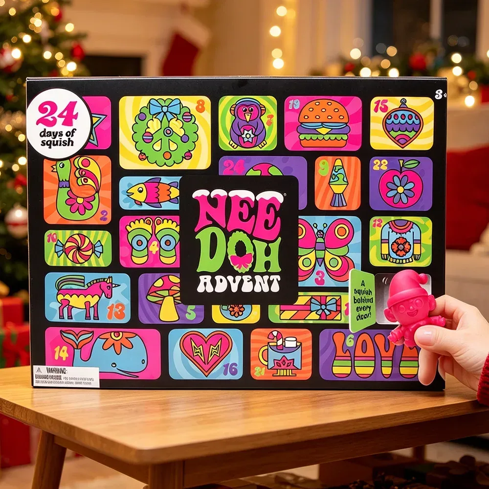 2026 Neuer Heißer Needoh Adventskalender Geschenk für Kinder 24-Tage-Countdown Neujahr Familie Freunde Überraschungsbox Party Spielzeug Geschenk