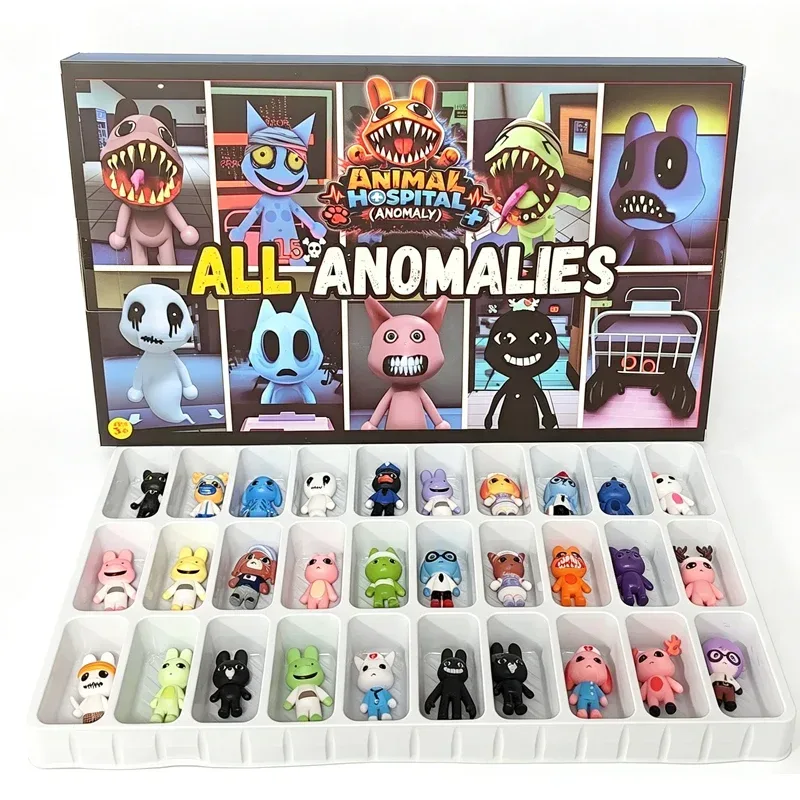 30 Stück Animal Hospital Anomaly Sammler-Minifiguren, Horror-Spiel Animal Hospital Anomaly Figur, Anime-Sammlerstück, Geschenk