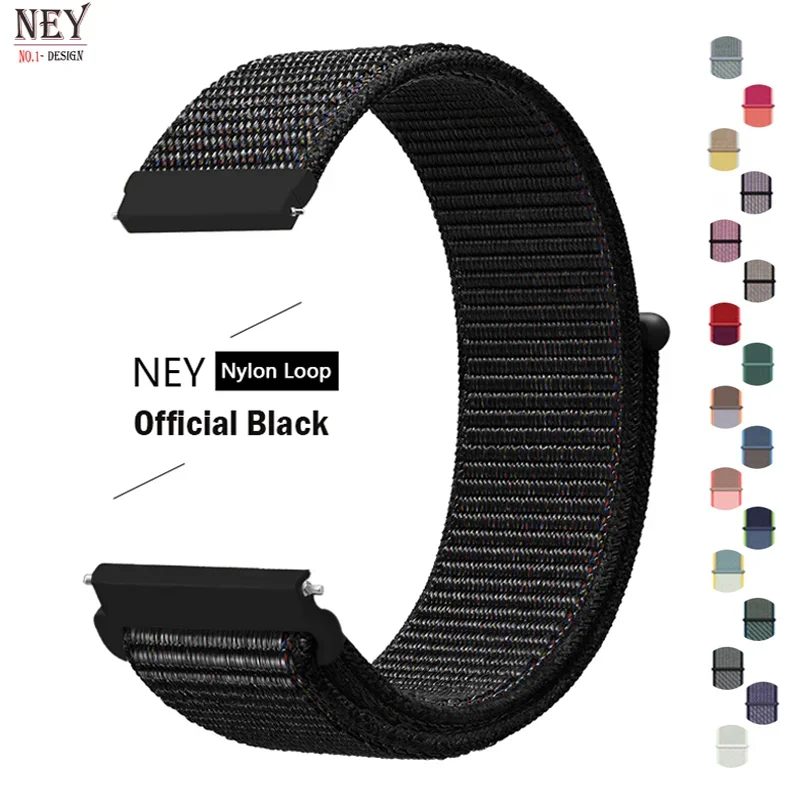 20 mm 22 mm Band für Samsung Galaxy Watch 6/5/4/5pro/4/6 Classic/Active 2 Nylon Loop Sportarmband Huawei Watch GT 4-2-2e-3 Armband