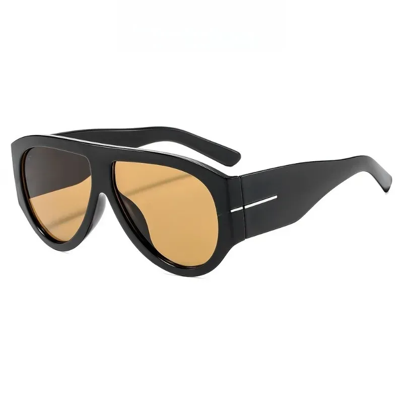Neue Trendige Übergroße Y2K Katzenaugen-Sonnenbrille für Damen Vintage Retro Ovale Verlaufsgläser UV400 Dekorative Sonnenbrillen