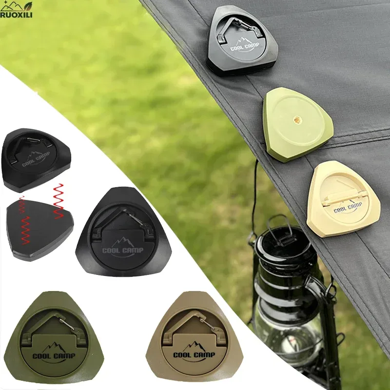 Outdoor-Camping Magnetischer Haken Tragbare Campinglampe Aufhängeclip Baldachin-Magnet Schnappverschluss Aufhänger Zubehör