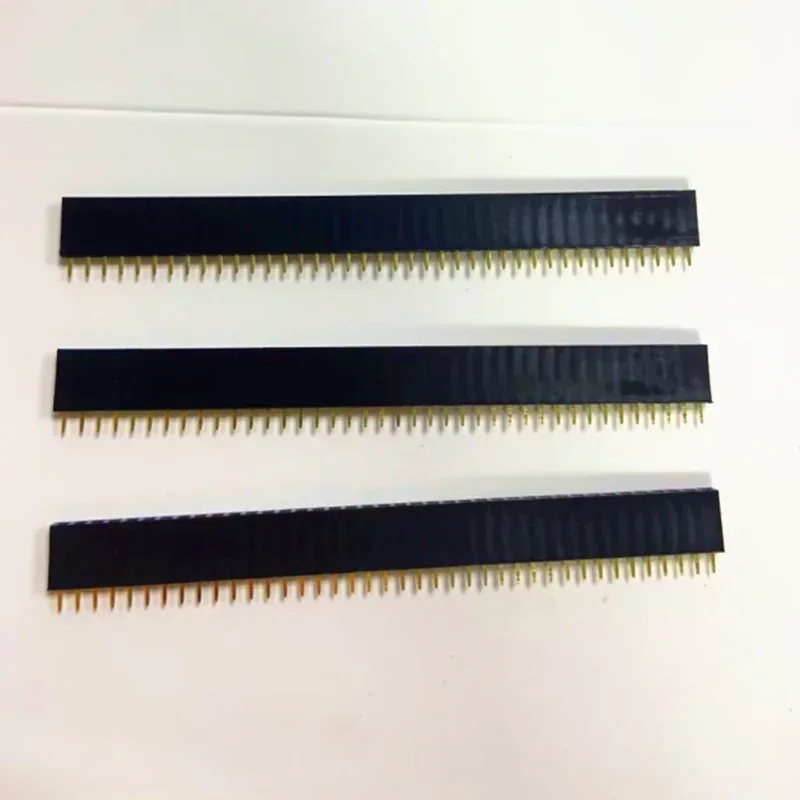 10 Stück 2,54mm Rastermaß 40-polige Gerade Buchsenleiste Einreihige Stiftleiste PCB-Verbinder