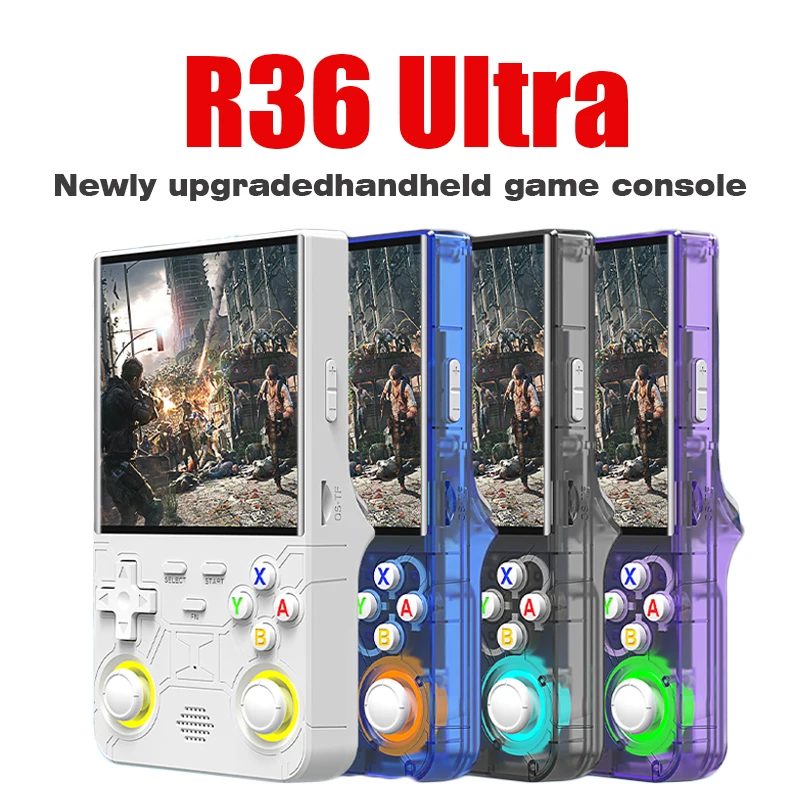 Neue R36 Ultra-Retro-Handheld-Spielekonsole 4,0-Zoll-Linux-System mit offenem Quellen, 128 GB tragbare Videoplayer-Handheld-Spielekonsole