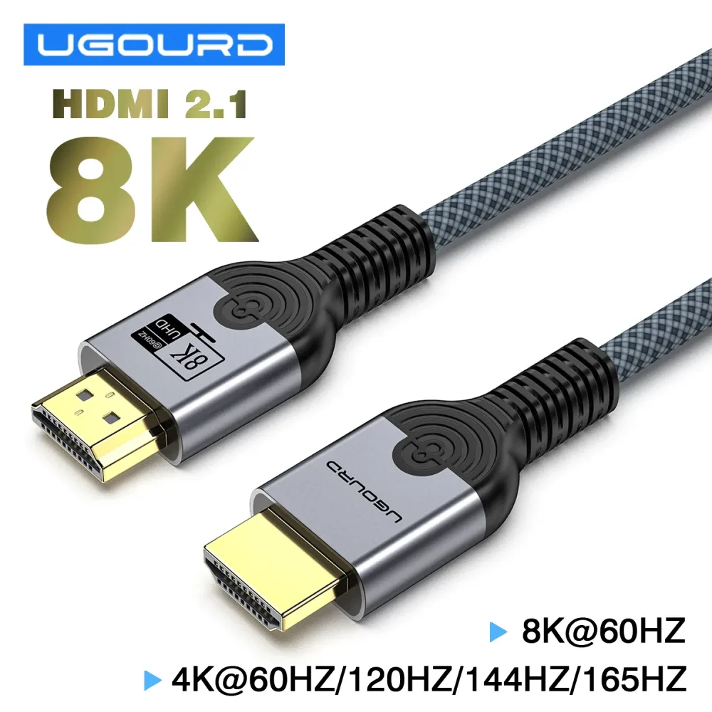HDMI2.1-Kabel, Kupferdraht, Kernkabel, 8K bei 60 Hz, HDR, 4K bei 240/160/144/120/60 Hz, UHD-Ultra-High-Definition-Videokabel, 5 m, für Laptop-TV
