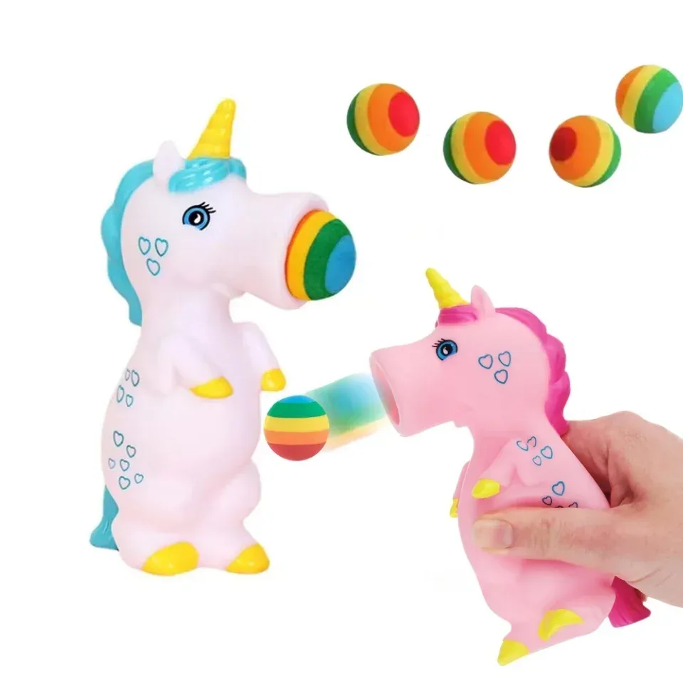 Lustige Tier-Schaumstoffbälle mit Überraschungseffekt Einhörner Quetschbälle für Kinder Fidget-Spielzeug Seltsame Gadgets Autismus Sensorisches Anti-Stress-Spielzeug