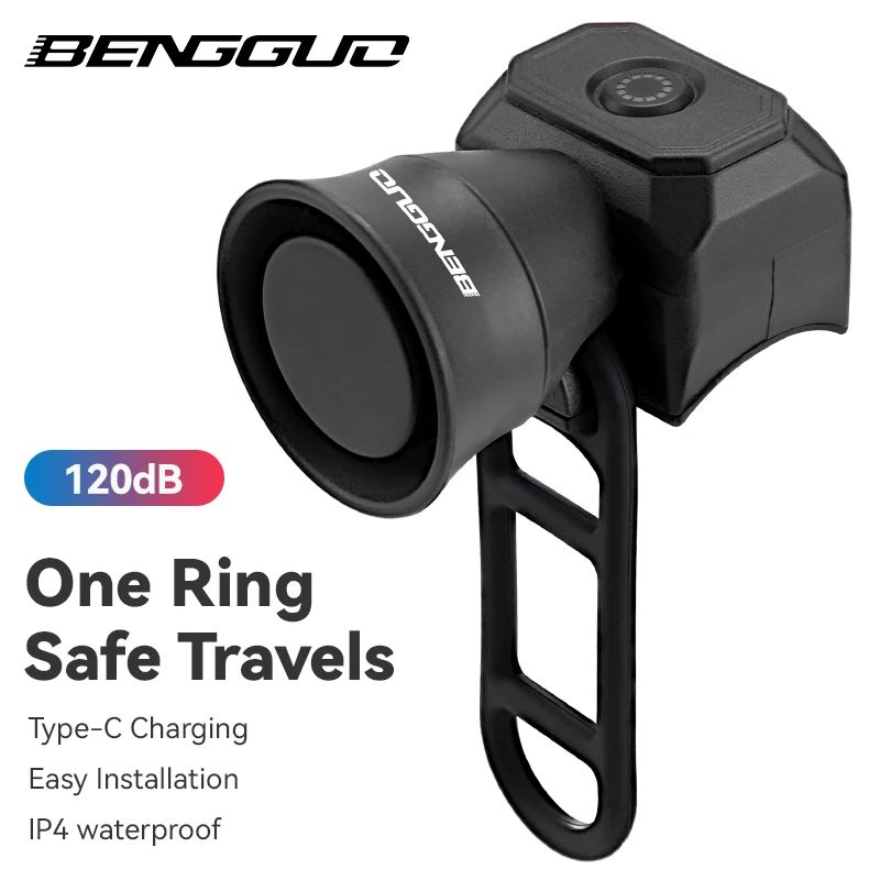 Fahrradhupe Mountainbike Mini USB Lade Wasserdichte elektronische Fahrradklingel Reitausrüstung Kinder Roller Zubehör