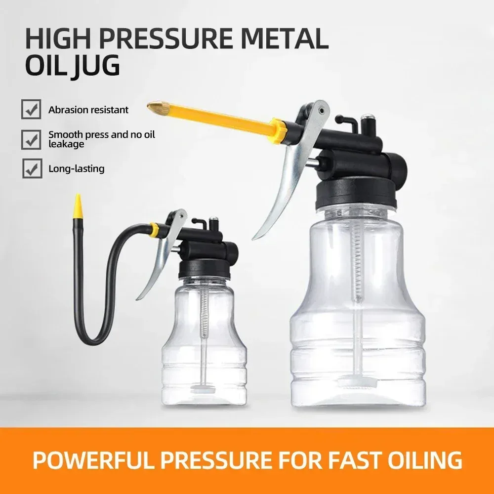 250 ml Öler Fett Pistolen Ausrüstung Hochdruck Pumpe Öler Schmierung Öl Kann Maschine Öl Topf Flasche Erweiterte Schlauch Hand werkzeuge