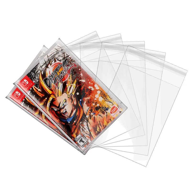 100 teile/los Für Nintendo Schalter Spiel Fall Wiederverschließbare Schutzhülle OPP Kunststoff Taschen für NS Patrone