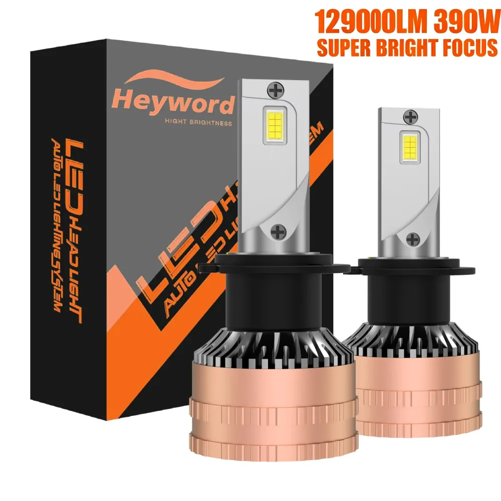 Heyword 2 stücke H1 H3 H4 H7 LED H8 H11 9005 HB3 9006 HB4 9012 Hir2 Led Scheinwerfer Lampe Licht automobil Kit H7 Turbo Auto Nebel Lampe