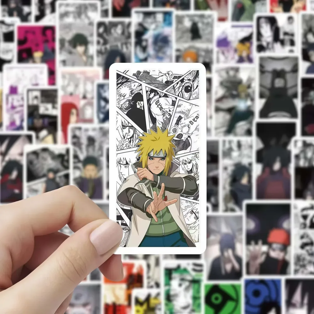 60 Stück Naruto Manga Aufkleber-Set, Klassische Anime-Charakter-Sticker für Laptop, Wasserflasche, Tagebuch, DIY-Dekoration