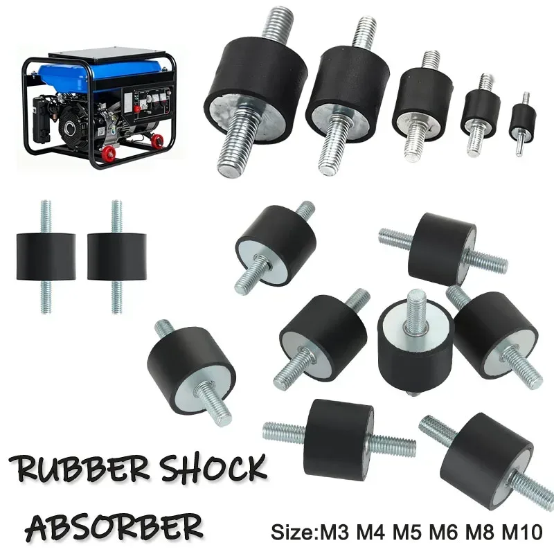 8/4Pcs Anti Vibration Silentblock Boot Auto Spule Gummi Halterungen Männliche Werkzeuge M3 M4 M5 M6 M8 m10 Gummi Puffer Halterungen Schock Dämpfer