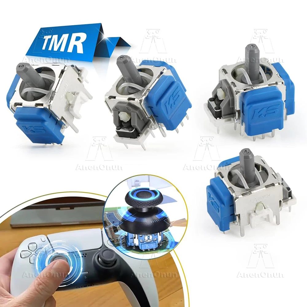 TMR Elektromagnetischer Joystick für PS5-Controller, Thumbstick No-Drift, Upgrade-Ersatzset, Gamepad, 3D-Analogsensor-Zubehör