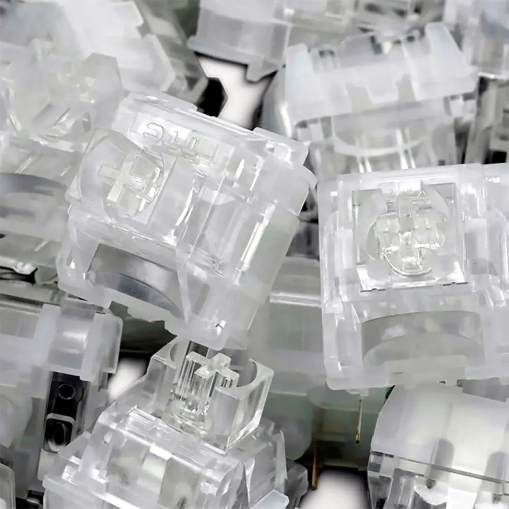 TTC Frozen V2 Silent Switch 39gf Linear Creamy Switches 3 Pins RGB Transparent Custom DIY für Gaming Mechanische Tastatur Gamer