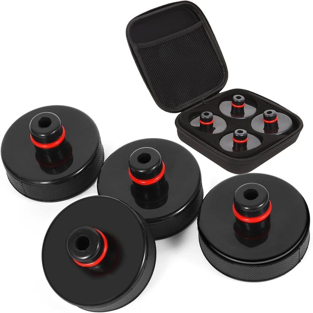 Hebe-Wagenheber-Pads für Tesla Model 3/S/X/Y, Upgrade, robuste Gummi-Lift-Pucks, Bodenadapter, schützt Batterie und Chassis-Zubehör