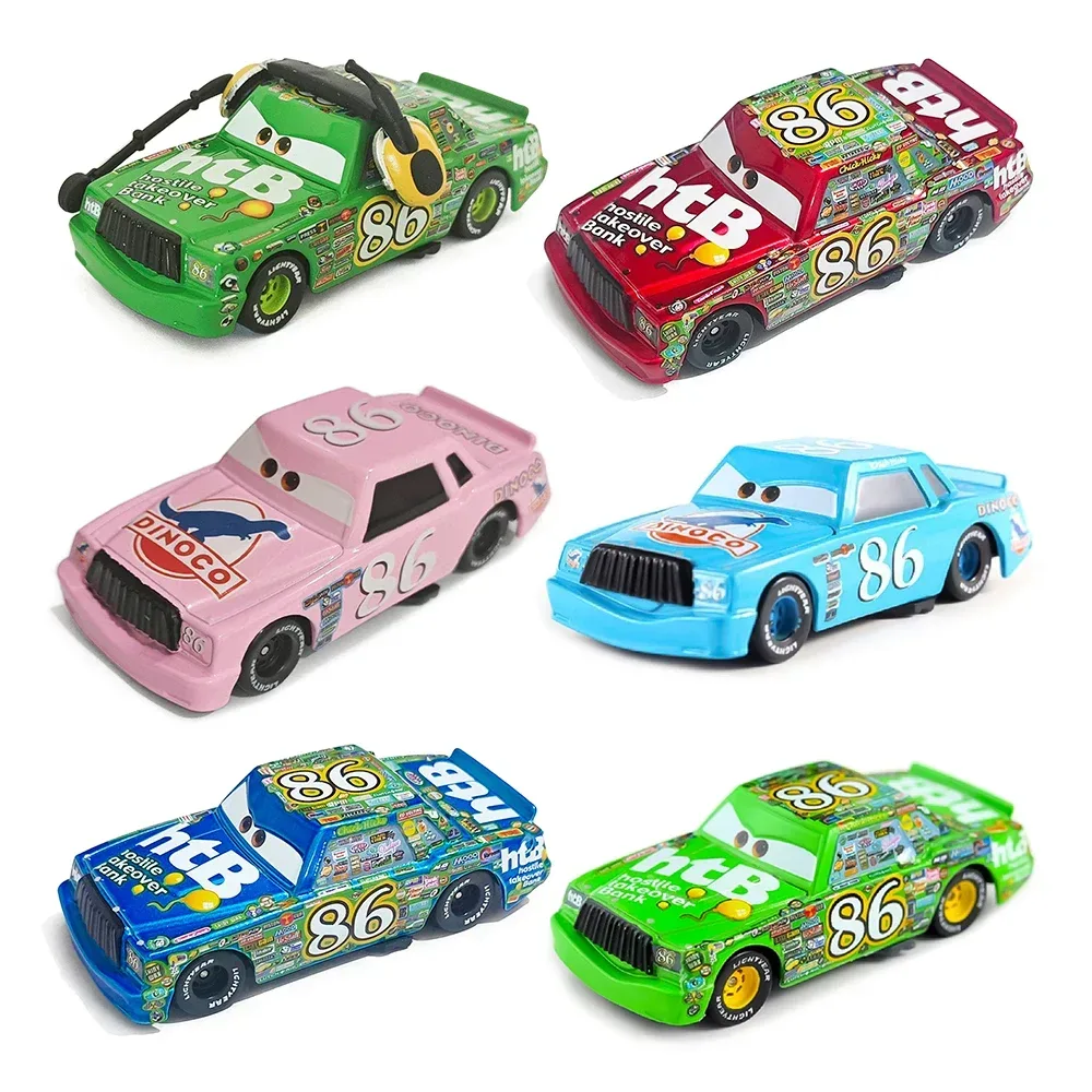 Cars Piston Cup Racer 86 Chick Hicks Modellauto Metall Druckguss Anime Figuren Dinoco Racing Spielzeug Kindergeschenke Sammlerstücke