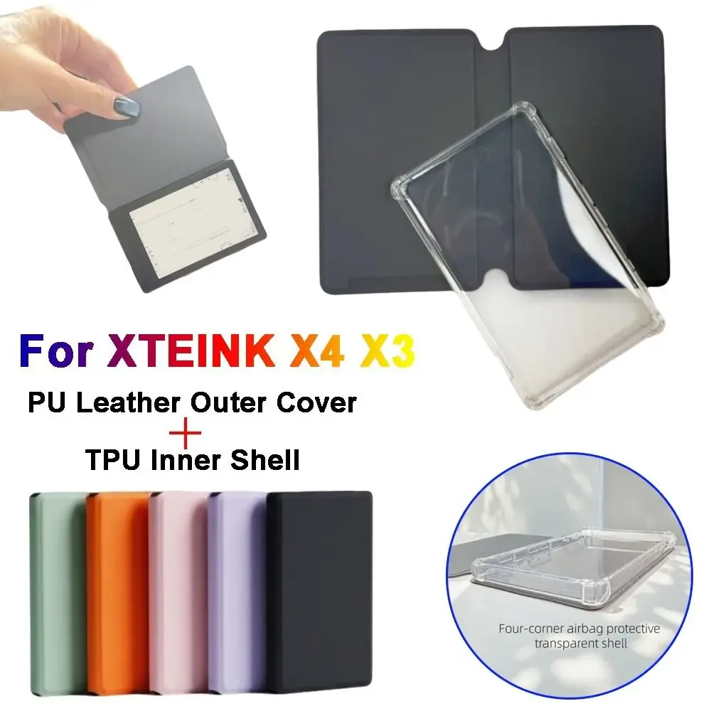 Schutzhülle aus PU-Leder, abnehmbare, magnetische, kratzfeste und wasserdichte Schutzhülle für XTEINK X4 X3