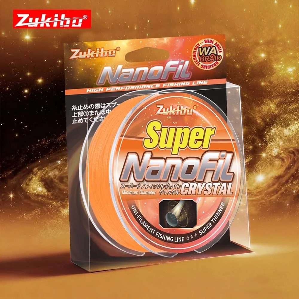 ZUKIBO 2025, neuer Gewinner, Nanofil Orange ? The Line Labortest, hochwertige Angelschnur, glatte, dünne Schnur für Spinnrollen