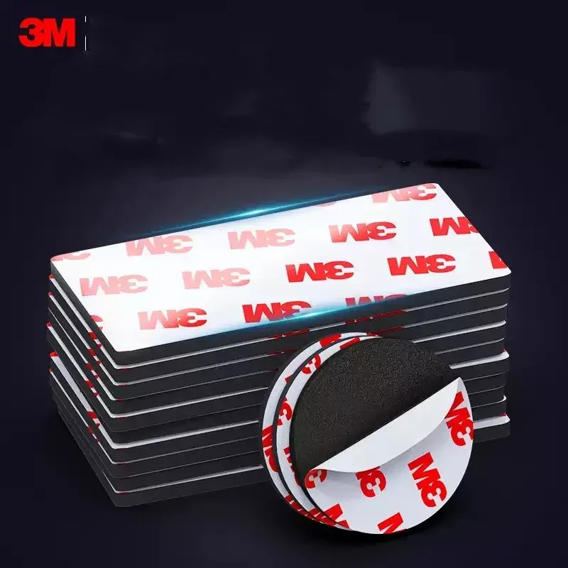 3M starkes, doppelseitiges Schaumstoffklebeband, quadratisch/rund, hochviskoses, wandspezifisches, dickes EVA-Schaumklebeband, wasserdicht, spurlos