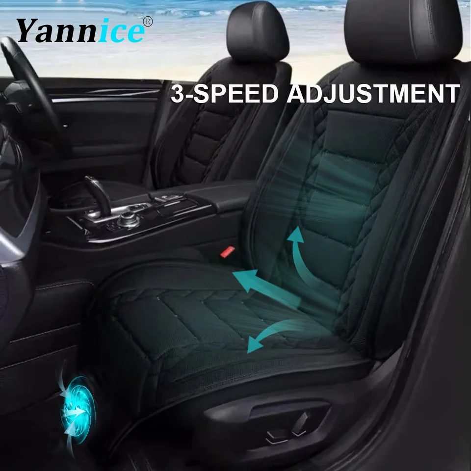 Universal Auto Sommer Cool Air Sitzkissen 12V/24V USB Lade Atmungsaktive Auto Sitz Abdeckung mit Lüfter Multi-farbe 3-SpeedAdjustment