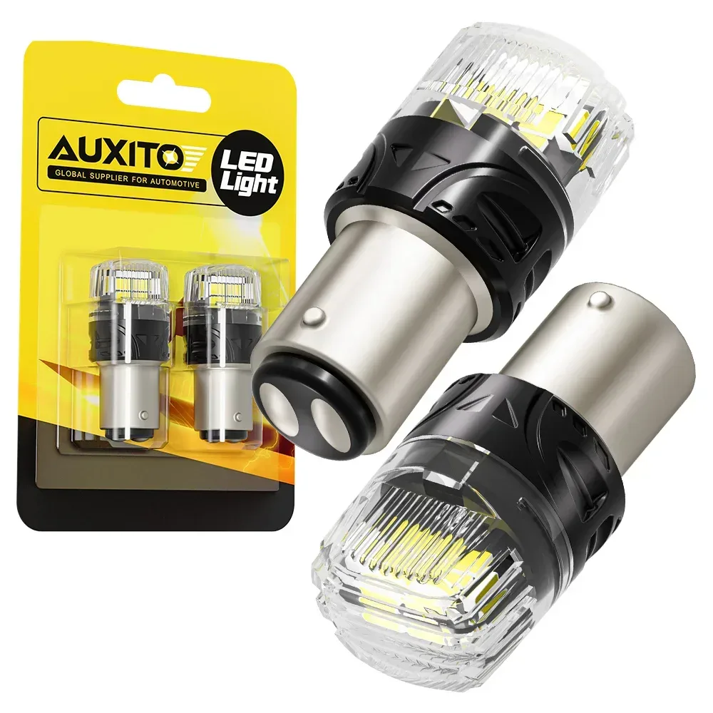 AUXITO 2 Stücke S25 1156 LED-Birne 1157 Bay15d P21/5 Watt LED-Lampe P21W BA15S 7506 DRL Parkplatz Rückfahrlichter Canbus Kein Fehler 12 V Weiß