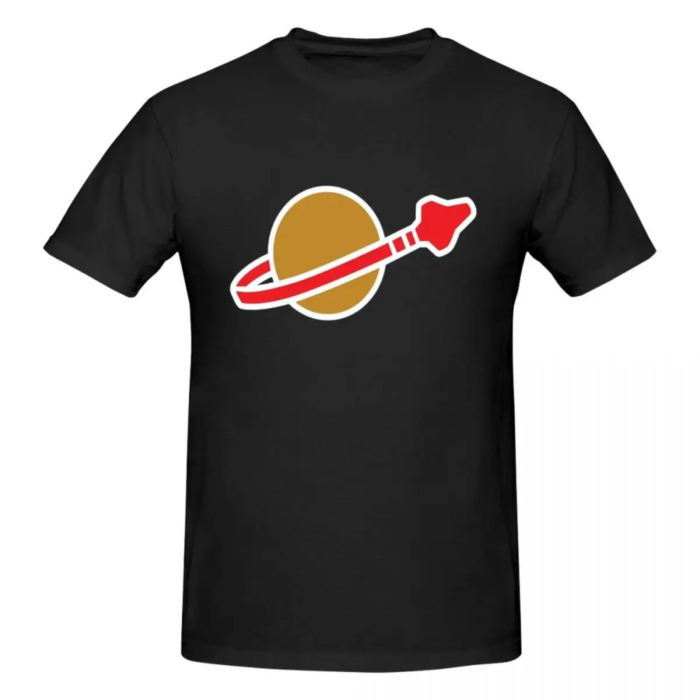 Klassische space logo 100% baumwolle t-shirt männliche klassische t-shirts männer rundhals kurz ärmel S-6XL