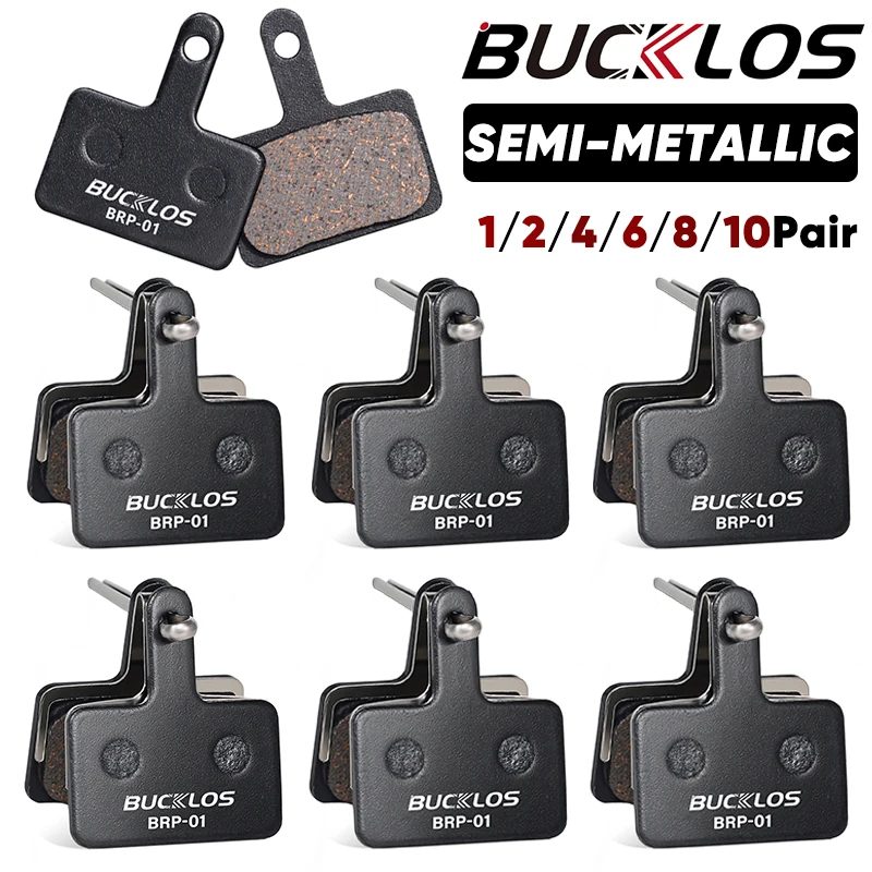 Bucklos Semi-Metal Mountainbike Scheiben bremsbeläge Halb metall hydraulische Scheiben bremsbeläge Fahrrad bremsbeläge für Shimano B01s B05s