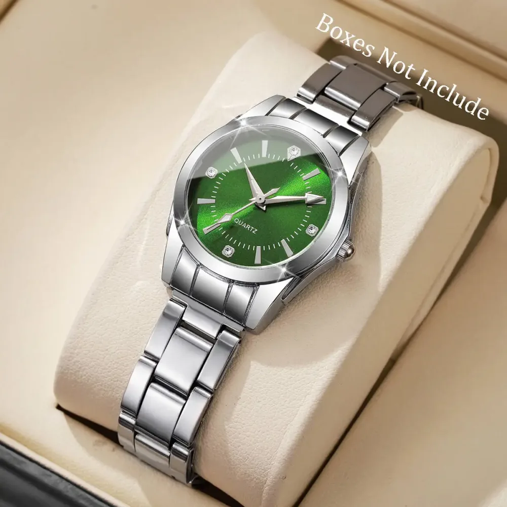 Luxus Strass Frauen Uhren Casual Quarz Armbanduhren Für Damen Uhr Reloj Mujer (Ohne box)