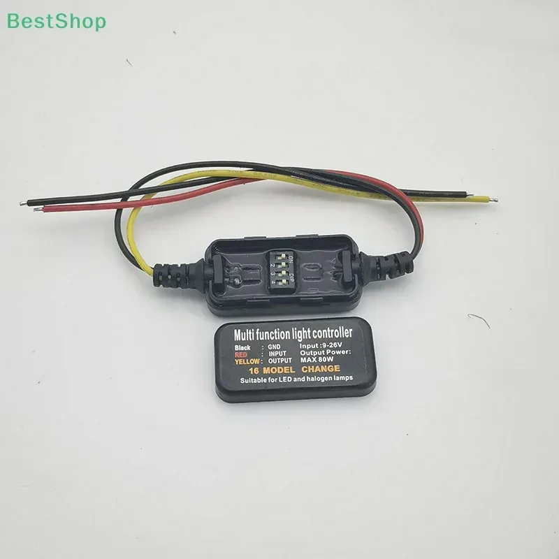 1PCS DC9-26V 16 Modi Einstellbare LED Bremslicht Blink Strobe Controller Modul Für Auto Motorrad Lkw Flash Schwanz Bremsleuchte