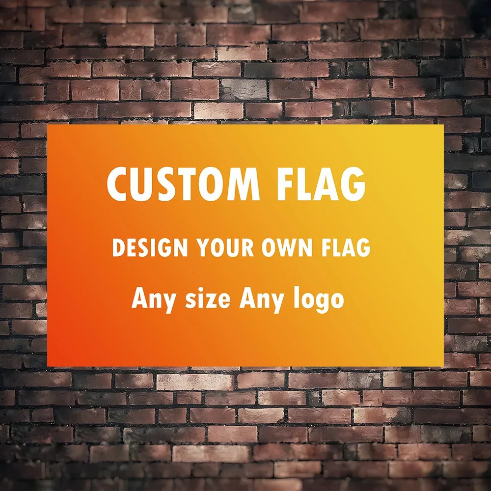 4 Größen, professionelles, individuelles Auto, Motorrad, Team oder Conpany-Logo, Flagge, Polyester, bedruckt, Dekoration, Banner, Wandteppich
