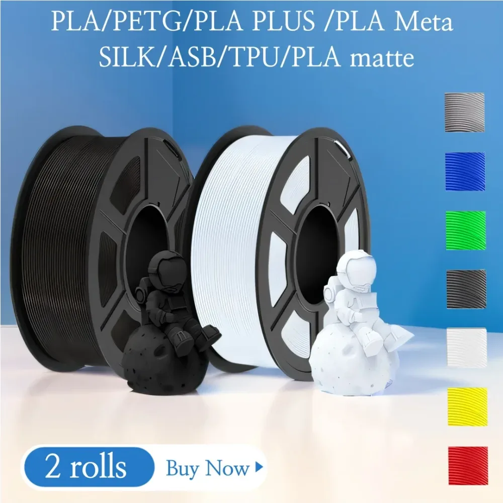 JAYO 3D-Drucker PLA/PETG/PLA PLUS /PLA META /SEIDE/ASB Filament 1,75 mm 2 Rolle 1,1 kg/0,65 kg 3D-Drucker-Filament für 3D-Drucker