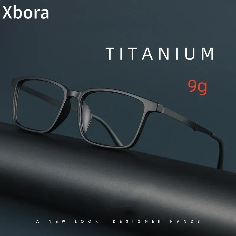 Herren-Lesebrille aus TR90-Titanlegierung mit Blaulichtfilter, Dioptrien von +2,5 bis +4,00, Maßgefertigte Sehstärke bei Kurzsichtigkeit