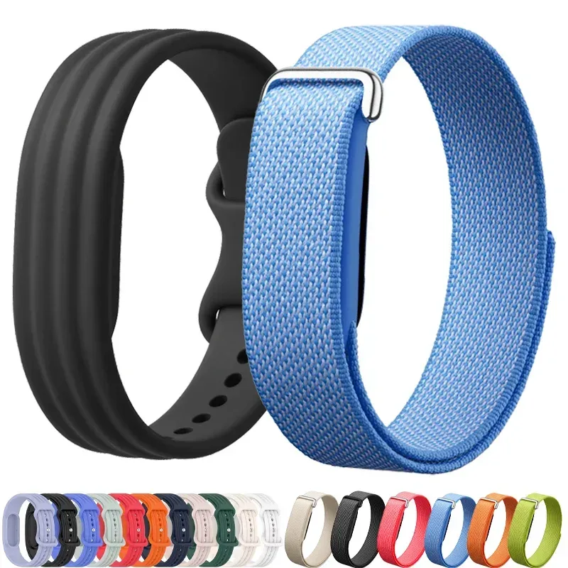 Offizielles Sport-Armband aus Nylon und Silikon für Google Fitbit Air. Bequemes Armband für Google Fitbit Air-Zubehör