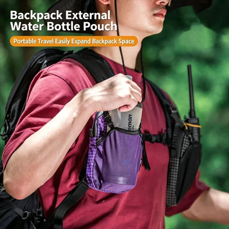 Outdoor-Aufbewahrungstasche, Schultergurt-Befestigungstasche, Smartphone-Tasche, wasserdichte Wasserflaschentasche für Sport, Wandern, leicht