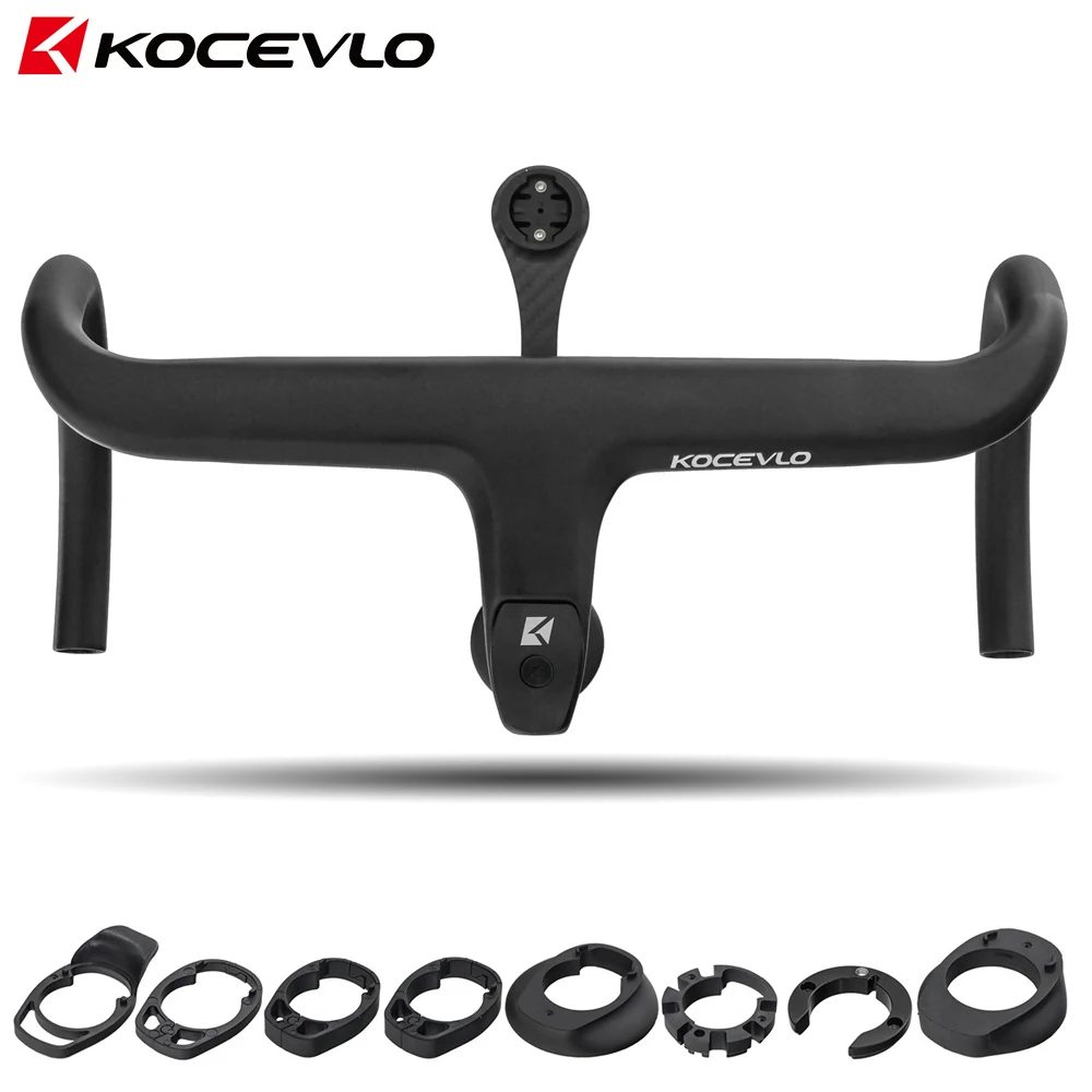 KOCEVLO X01 Rennrad Vollcarbon Vorbau Integrierter Fahrradlenker für 28,6 mm mit Abstandshaltern Fahrradteile Zubehör