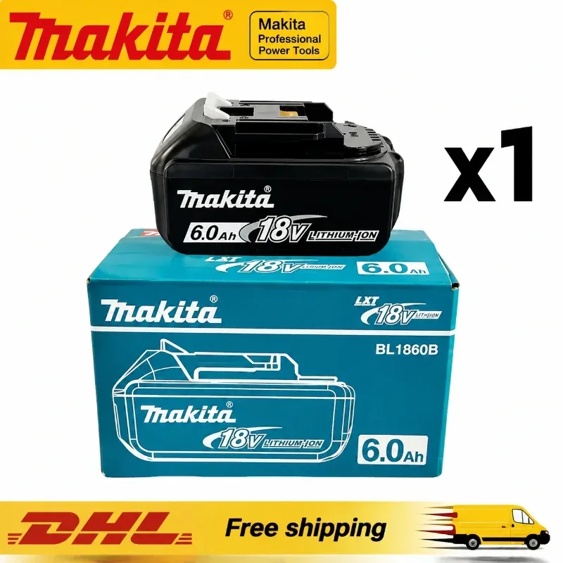 100% Original Ersatz 6,0Ah Li-Ionen-Akku für Makita 18V BL1860B BL1850 BL1840 BL1830 BL1815 Elektrowerkzeug-Akku