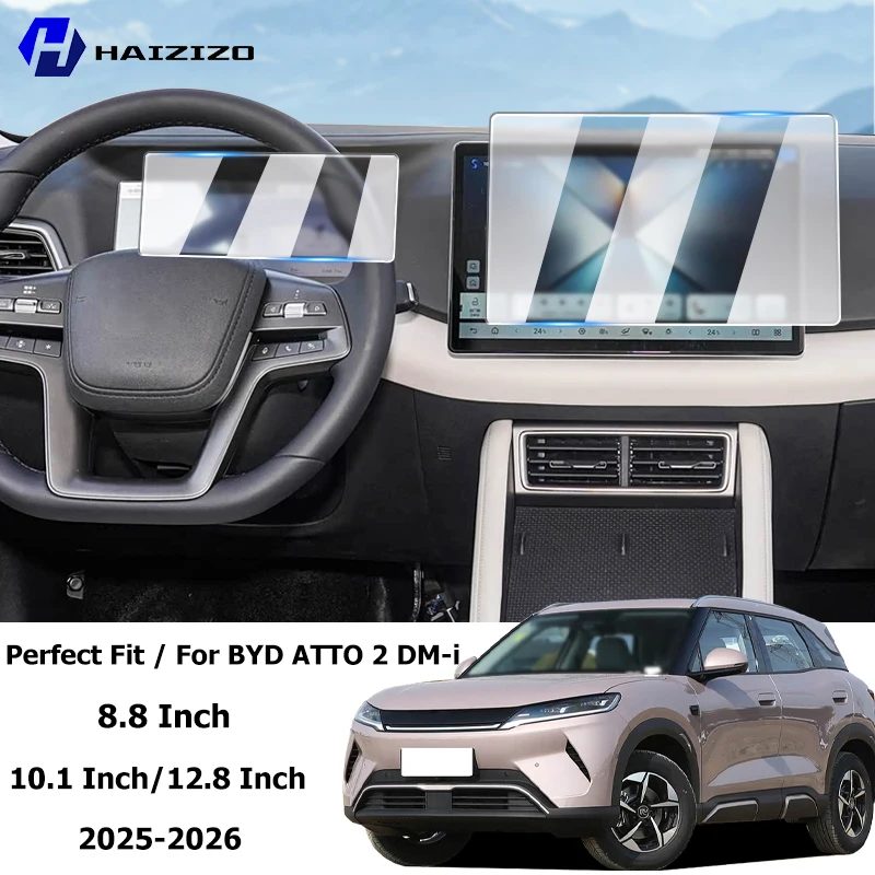 Für BYD ATTO 2 DM-i 2025-2026 Auto-Innenraum GPS-Navigation Mattierte Anti-Glare-Schutzfolie LCD-Bildschirm Gehärtete Glasfolie Nachrüstung