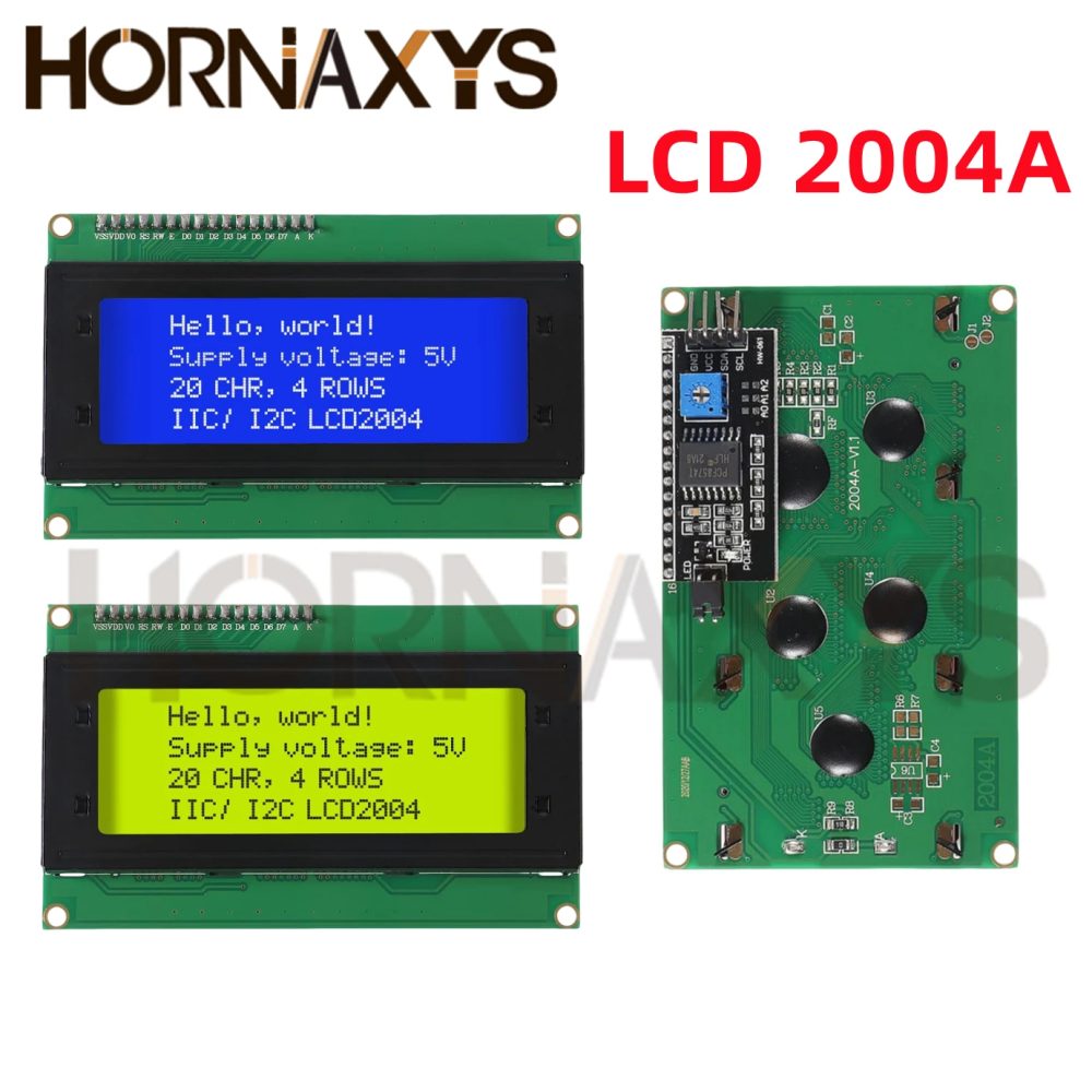 LCD2004+I2C LCD2004 20x4 2004A Blau-Grüner Bildschirm Zeichen-LCD IIC Serielle Schnittstelle Adaptermodul LCD2004