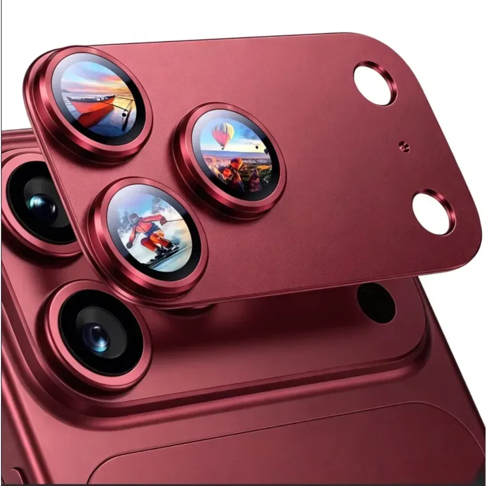 Original Tone Aluminiumlegierung Kamera-Objektivschutz für iPhone 18 Pro Max 17 Erhöhter Rahmen AR Gehärtetes Glas Metall-Kameraabdeckung
