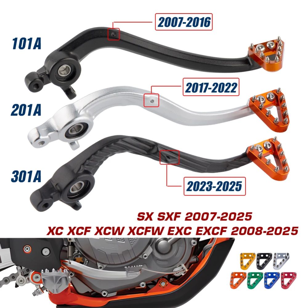 Hinten Fuß Bremshebel Für KTM SX SX-F 2007-2025 XC XC-F XC-W EXC EXC-F 2008-2025 SMR450 2008-2024 Motorrad 125-530CC