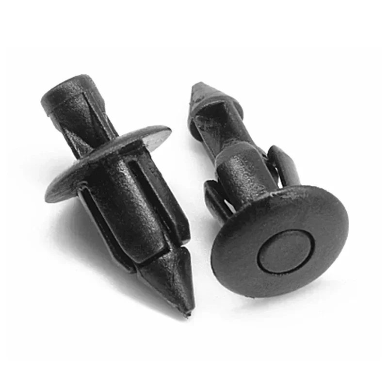 10/20/30PCS 6mm Schwarz Niet Verkleidung Körper Trim Panel Verschluss Schraube Clips Für Honda Suzuki kawasaki Motorrad Zubehör Teile
