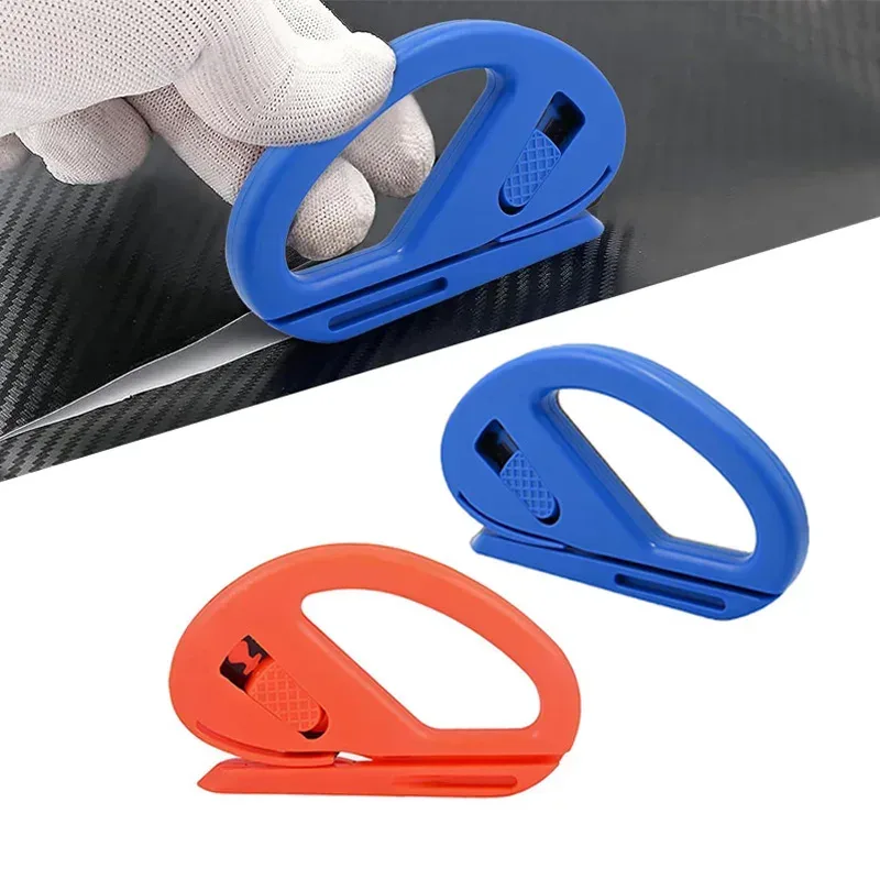 2Pcs Auto Vinyl Wrap Messer Sicherheit Cutter Carbon Faser Vinyl Wrap Film Schneiden Werkzeug Geschenkpapier Cutter für Auto Aufkleber