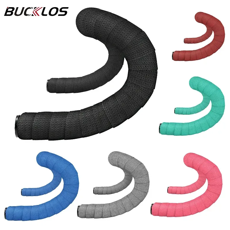 BUCKLOS Rutschfeste Fahrradlenkerbänder, langlebig, verschleißfest, Fahrradgriffverpackung, Kies, Rennrad, Lenkergurt, Racing Bartape