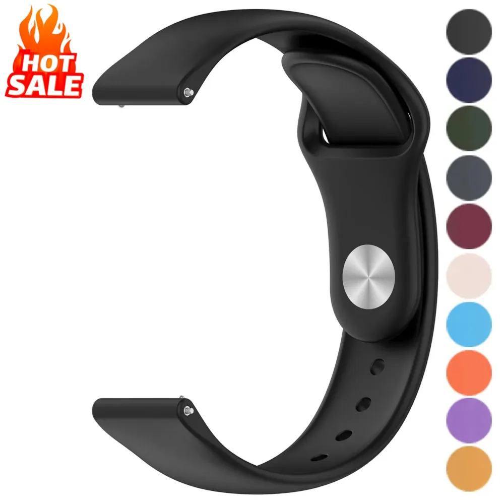 20mm 22mm Silikonarmband für Amazfit Bip 6/GTS 3/2/2e/GTS2 Mini/GTR 4 3/Active 2 Sport Correa Armband Amazfit Watch Series Armband