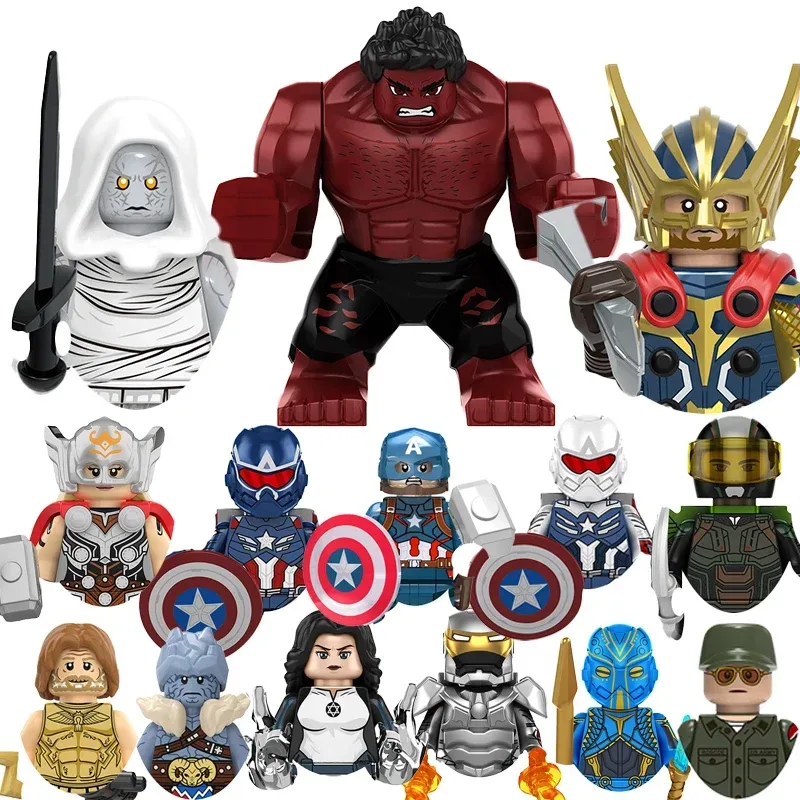 Thor Captain America Mini-Actionfiguren als Spielzeuggeschenke für Bausteine, Minifiguren, Spielzeug, Denkspiele als Geschenke