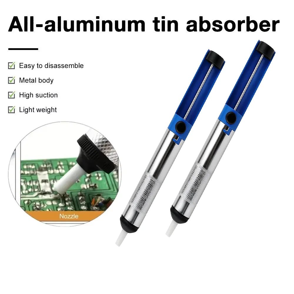 Aluminium Metall Entlötpumpe Saug-Zinn Gun Löten Sucker Stift Entfernung Vakuum Entlötpumpe Werkzeug