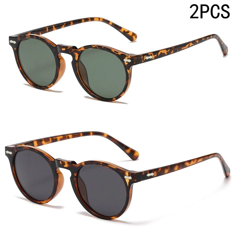 2PCS Neue Stil Von Retro Gläser Runde Mode Mita Sonnenbrille Personalisierte Sonnenbrille JH3053