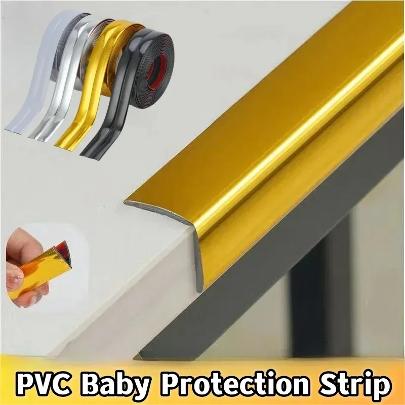 5/1M PVC selbstklebender Zierstreifen Wandaufkleber Antikollisionsband Stoßstangenschutzstreifen Möbelkante Wand Eckenschutz