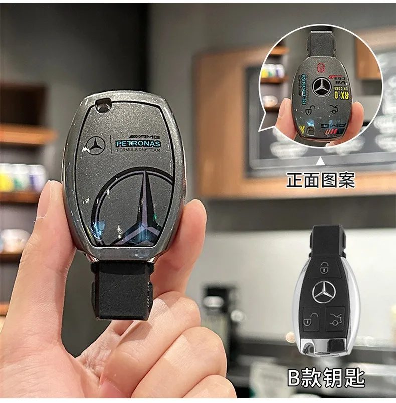 Neue Sportliche Autoschlüsselhülle für Mercedes Benz A B C S Klasse AMG GLA CLA GLC W176 W221 W204 W205 Auto-Styling Zubehör